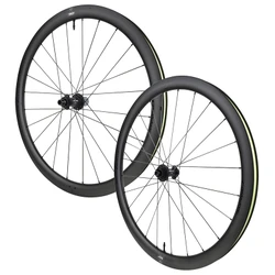 ROUES ROUTE DISQUE 700 MICHE SWR 40 CENTER LOCK CARBONE NOIR CASSETTE CAMPAGNOLO UD, SHIMANO HG, SRAM XDR 12V AXE TRAVERSANT 12/100 ET 12/142 HAUTEUR/PROFIL (PAIRE) - TUBELESS READY