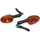 TURN SIGNAL FOR SCOOT MALAGUTI 50 F10 2003> REAR - ORANGE/BLACK (PAIR) **  -SELECTION P2R-