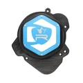 CARTER ALLUMAGE 50 A BOITE KRM DERBI 50 SENDA 2006>, GPR 2006>/GILERA 50 SMT, RCR NOIR/TURQUOISE