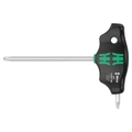 CLE TORX MANCHE EN T WERA 467 HF T20x100mm NOIR/VERT (VENDU A L'UNITE) -MARQUE ALLEMANDE POUR LES ATELIERS