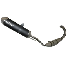 POT 50 A BOITE LEOVINCE X-FIGHT BLACK POUR APRILIA 50 RS4 2011> (PASSAGE BAS) (LIGNE COMPLETE) (REF 3278B)
