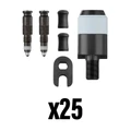 KIT ADAPTATEUR VALVE DE PNEU TUBELESS PRESTA VERS SCHWALBE CLIK VALVE SV (10x3540 - 10x3542 - 5x3541) (VENDU PAR 25)