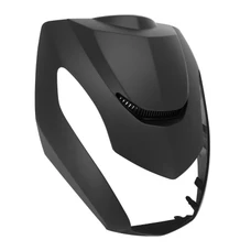 CARENAGE/TABLIER AV SUPERIEUR SCOOT ADAPTABLE PEUGEOT 50 KISBEE 2T ET 4T TOUS MODELES (NOUVEAU 2018> + ANCIEN MODELE 2010>2017) NOIR MAT -P2R