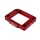 CALE DE CLAPET/ADMISSION 50 A BOITE KRM PRO RIDE V2 POUR MINARELLI 50 AM6 EPAISSEUR 10 mm ALU CNC ROUGE