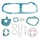 COMPLETE GASKET SET - FOR SCOOT MBK 50 NITRO/YAMAHA 50 AEROX/APRILIA 50 SR L.C.-MALAGUTI 50 F12 L.C. -ARTEIN