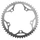 CHANRING FOR ROAD BIKE-5 arms- 49T. Ø130 -OUTER- DURAL SILVER STRONGLIGHT (SHIMANO TYPE 8/9 Speed)