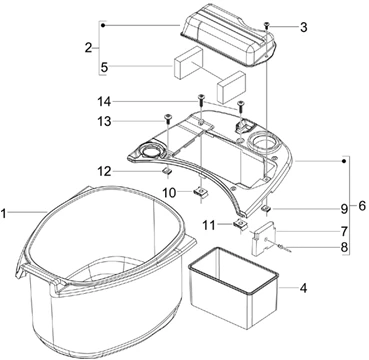 Logement casque - Dessous de selle