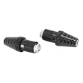 EMBOUT DE GUIDON REPLAY CONIQUE MOLETE CARBONE DIAM 17 mm (PAIRE)