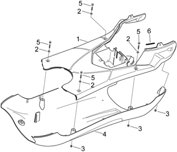 Carrosserie centrale IV - R. pieds