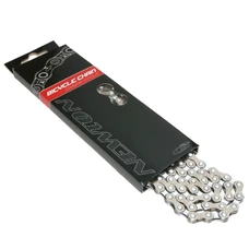 CHAINE VELO 11V. ROUTE/VTT NEWTON KMC ARGENT/BLANC 116 MAILLONS COMPATIBLE SHIMANO/SRAM