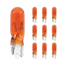 AMPOULE/LAMPE STANDARD 12V  2W CULOT W2x4,6d NORME W2W WEDGE ORANGE (COMPTEUR ET CLIGNOTANT) (BOITE DE 10) (LAMPE POUR SCOOTER PEUGEOT)  -P2R-