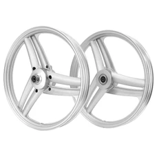 JANTE/ROUE CYCLO 17" TYPE GRIMECA POUR PEUGEOT 103 SP, MVL ARGENT (VENDU PAR PAIRE) -SELECTION P2R