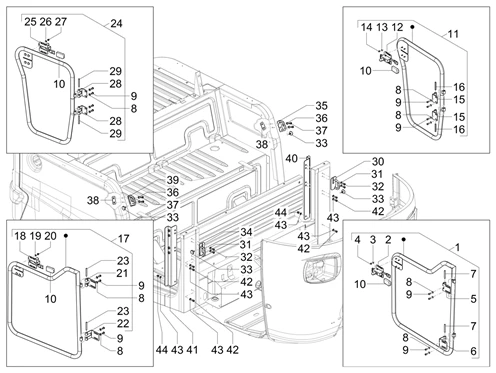 Portières avant - Vitre