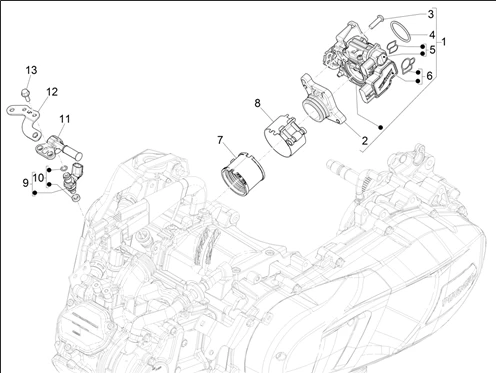 Boîtier papillon - Injecteur - Raccord d'admission