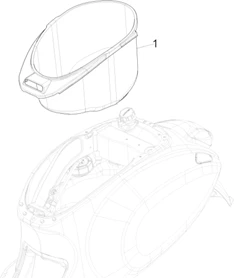 Logement casque - Dessous de selle