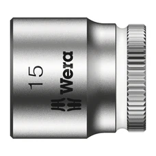 DOUILLE WERA 8790 HMA ZYKLOP 1/4 DIAM 15 mm (VENDU A L'UNITE) -MARQUE ALLEMANDE POUR LES ATELIERS