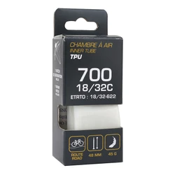 CHAMBRE A AIR VELO 700 x 23-32 PIRELLI P ZERO SMARTUBE TPU VALVE PRESTA TRANSPARENTE 48 mm (OFFRE SPECIALE)