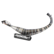 POT 50 A BOITE VOCA ROOKIE POUR MINARELLI 50 AM6, BETA 50 RR/RIEJU 50 RS3, RS2, RS1, MRT, SMX, RMX, RR/PEUGEOT 50 XPS, XP6/MBK 50 X-POWER, X-LIMIT/YAMAHA 50 TZR, DTR (PASSAGE BAS -SILENCIEUX ALU NOIR)
