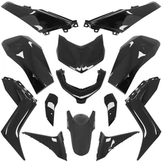 CARROSSERIE/CARENAGE MAXISCOOTER ADAPTABLE YAMAHA 125-300 XMAX 2023> NOIR BRILLANT (KIT 13 PIECES) -P2R