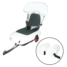 PORTE BEBE/SIEGE ENFANT ARRIERE POLISPORT A FIXER SUR PORTE BAGAGE FIXATION ETAU GUPPY JUNIOR BLANC COUSSIN GRIS (6ANS - JUSQU'A 35 kg) HOMOLOGUE - EN BOITE INDIVIDUELLE