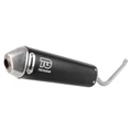 SILENCIEUX ET TUBE D'ECHAPPEMENT 50 A BOITE TECNIGAS E-NOX EVO ACIER POUR RIEJU 50 MRT EURO 4/5 (PASSAGE A DROITE) (SILENCIEUX ALU BLACK)