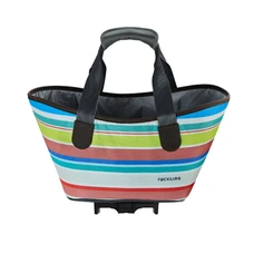 SINGLE BAG FOR BICYCLE-REAR- RACKTIME AGNETHA 2.0 MULTICOLORED - ON CARRIER (L 34cm x L 26cm x h 37cm) - COMPATIBLE RACKTIME SYSTEM SNAP-IT 2.0