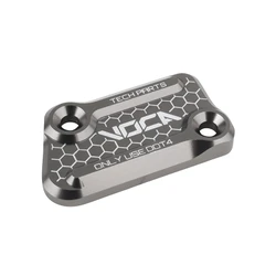 COUVERCLE DE MAITRE CYLINDRE DE FREIN 50 A BOITE VOCA POUR RIEJU 50 RR, MRX, SMX, MRT GRIS ALUMINIUM CNC -AJP