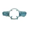 FRONT HANDLEBAR COVER "PIAGGIO GENUINE PART" 50-125 VESPA LX BLUE 241/A  -65293500C5-