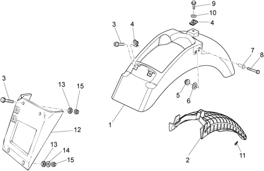 Carrosserie arriére I- Garde-boue