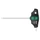 CLE TORX MANCHE EN T WERA 467 HF T7x100mm NOIR/VERT (VENDU A L'UNITE) -MARQUE ALLEMANDE POUR LES ATELIERS
