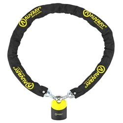 ANTITHEFT- CHAIN LOCK AUVRAY K.BLOCK 1.50M - LINK Ø 10mm -WITH SAFETY LOCK 74x112mm
