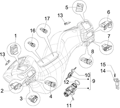 Inverseurs - Commutateurs - Boutons - Interrupteurs