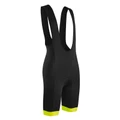 ADULT BIB SHORTS - GIST COOLMAX BLACK YELLOW FLUO BORDER - M - 5116