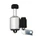 DYNAMO (LEFT MOUNT) ALUMINIUM MARWI BLACK - NYLON CAP  6V/3W (ON CARD)