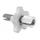 VIS CREUSE TENDEUR DE CABLE MOTO DIAM M8 AVEC MOLETE ALU POUR GAINE 6,10 mm (VENDU A L'UNITE)  -DOMINO ORIGINE-