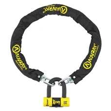 ANTIVOL A CHAINE AUVRAY X.LOCK 1.20M MAILLON DIAM 10 mm AVEC U XTREM MINI 52x65mm (DIAM 16 mm) (U CLASSE SRA)