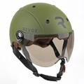 URBAN ADULT HELMET - REVOE KARM - KAKI MATT - Euro 57-58 Adjustable visor, removable ear protections (IN BOX) COMPATIBLE EBIKE/ESCOOTER - APPROVED EN1078+A1