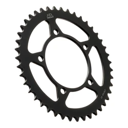 COURONNE MOTO ADAPTABLE APRILIA 660 RS 2021>2024, 660 TUONO 2021>2024 520 43 DTS ACIER NOIR (DIAM 125/150/8.5) -JT SPROCKETS