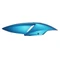 REAR COWL -RIGHT- "PIAGGIO GENUINE PART" 50-125 TYPHOON 2011> BLUE 253/A -65746700XB