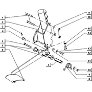Fixation maître cylindre et pedale frein