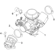 Carburateur complet - Raccord d'admission