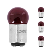 AMPOULE/LAMPE STANDARD 12V 18/5W CULOT BAY15d NORME P18/5W ROUGE (FEU ARRIERE+STOP) (x4) -REPLAY