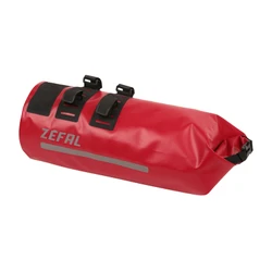 SACOCHE DE CINTRE/GUIDON VELO ZEFAL Z ADVENTURE F18 AERO ROUGE FIXATION VELCROS (Lg41cmxD16.5 - 8 LITRES)