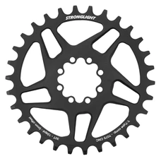 PLATEAU VTT DIRECT MOUNT 8 TROUS POUR SRAM SX/NX/GX STRONGLIGHT MONO ALU NOIR 30DTS - 12V. NARROW WIDE