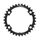 PLATEAU ROUTE 4BRA D.110 POUR SHIMANO ULTEGRA R8000 / 6800 TA X110 44DTS INTERIEUR COMPATIBLE TIAGRA 4700/105 5800+R7000/DURA ACE 9000+9100 NOIR 11V.