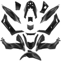 CARROSSERIE/CARENAGE MAXISCOOTER ADAPTABLE HONDA 125 PCX 2021> NOIR MAT (KIT 14 PIECES) -P2R