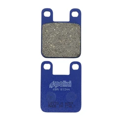 PLAQUETTE DE FREIN POLINI POUR APRILIA 50 RS MINARELLI AM6 / BETA 50-125 EIKON / MBK 50 X-LIMIT MINARELLI AM6 / PEUGEOT 50-125 ELYSEO / YAMAHA 50 TZR MINARELLI  (174.0015)  (FOR RACE)