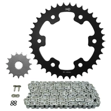 KIT CHAINE ADAPTABLE ROYAL ENFIELD 650 INTERCEPTOR 2018>2024, CONTINENTAL 2018>2020, CONTINENTAL GT 2021>2024 525 15x38 (DEMULTIPLICATION ORIGINE) -AFAM