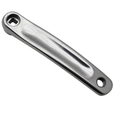 LEFT CRANK ARM- 170mm- NEWTON -FORGED -ALUMINIUM- LARGE SILVER (square orientation)