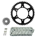 KIT CHAINE ADAPTABLE YAMAHA 600 FZ6 S2 2007>2010 530 16x46 (DIAM COURONNE 110/130/10.25) (DEMULTIPLICATION ORIGINE) -AFAM